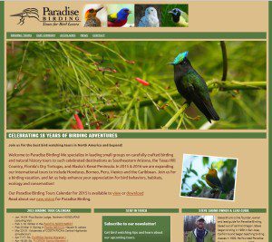 Website for Paradise Birding
