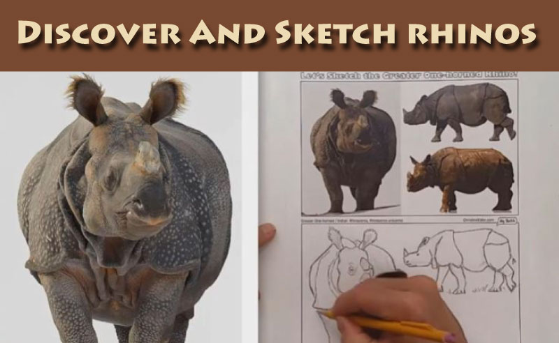 Discover and Sketch Rhinos!